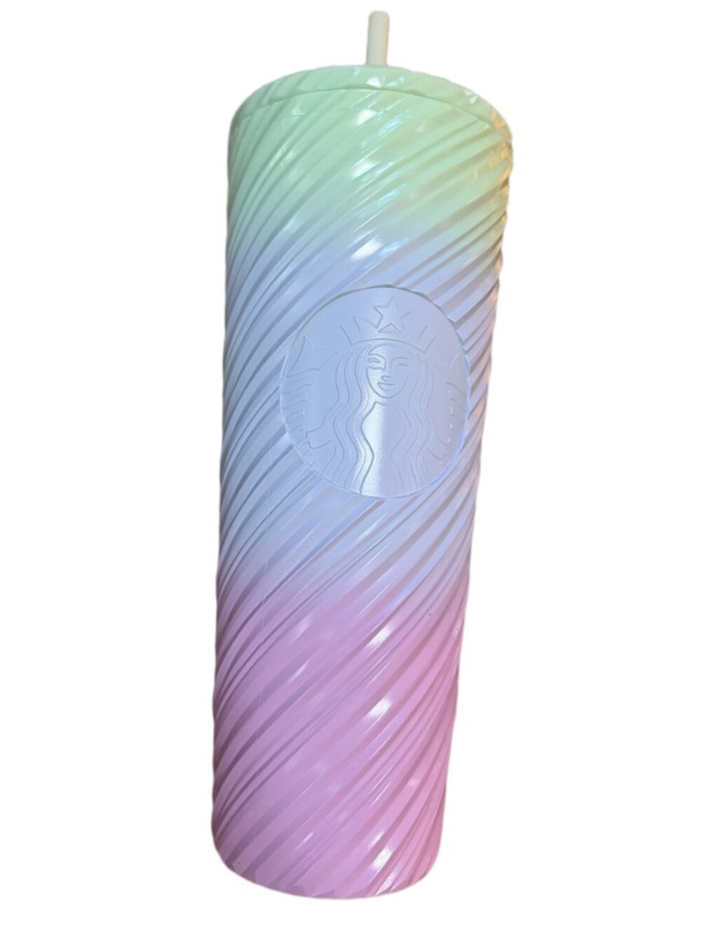 Starbucks Pastel Swirl Tumbler with Straw